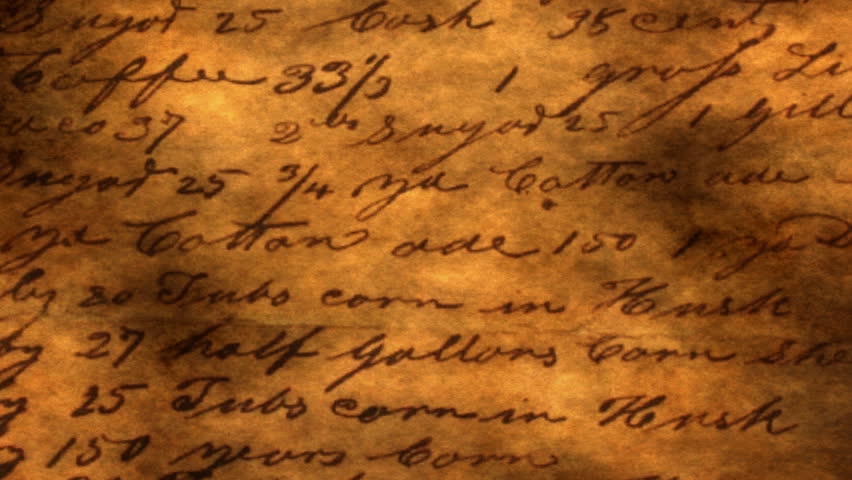 Vintage Handwritten Manuscript Background with Antique Script Texture