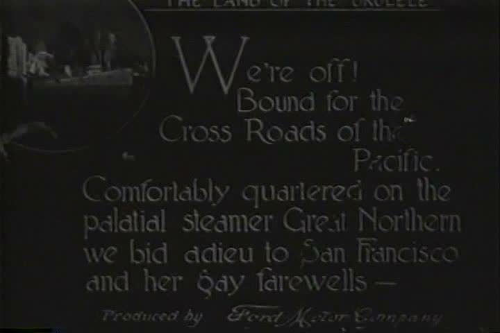 1910s - A cruise ship leaves San Francisco harbor in 1918.
