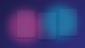 Three translucent glass panels floating against a vibrant gradient background - Powered by Shutterstock - Get 15% off with code: PIKWIZARD15