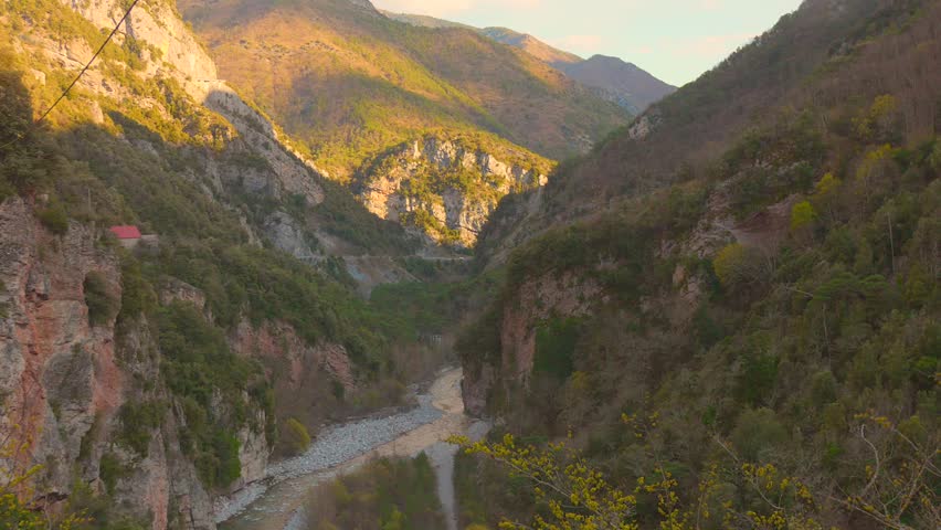 High Altitude Mountains Of Valdeblore in the Alpes-Maritimes, South Of France. Aerial Shots
