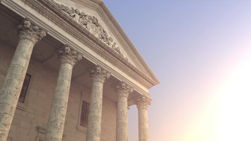 Greek Roman Temple Bank Government Building Rt0503