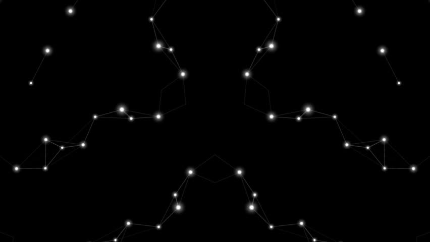 A dark night sky filled with stars and constellations