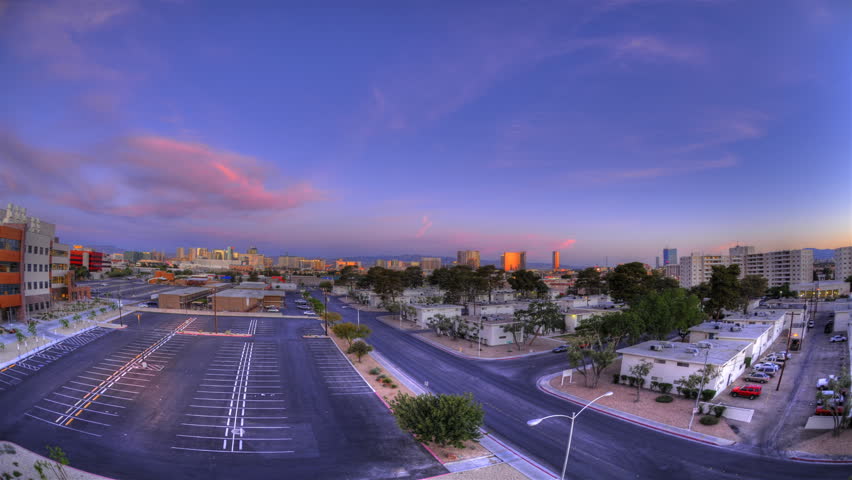 High definition time lapse over the city of las Vegas.