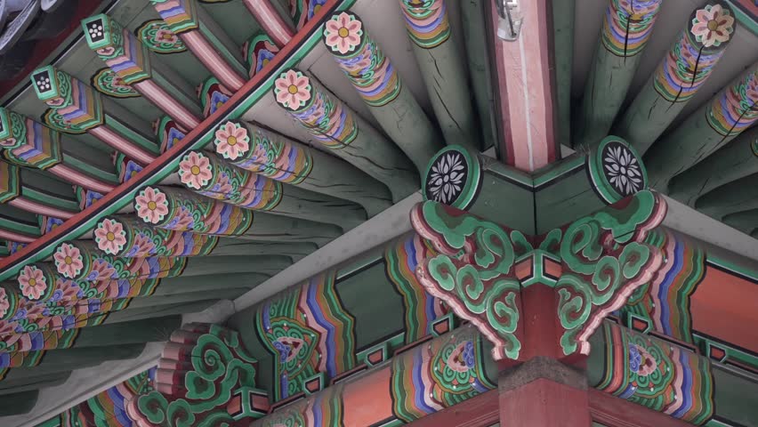 View of detail of Deoksugung Palace at sunset, Jongno District, Seoul, South Korea, Asia