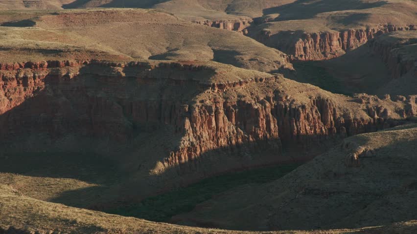 Grand Canyon Aerial Shot Rugged Cliffs of Colorado River Gorge in Navajo Nation Arizona USA national park, grand canyon landscape desert