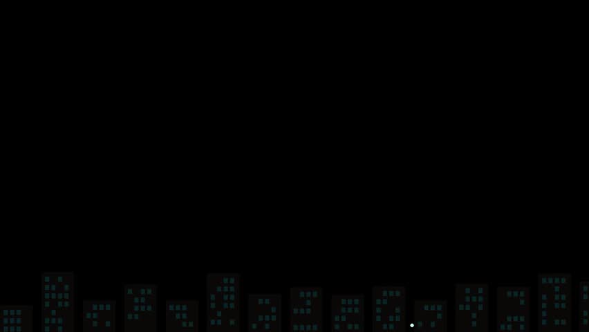 Colorful fireworks bursting and exploding in night sky over city silhouette with glowing sparks and trails, celebration