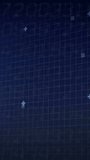 Vertical video: Pan and zoom starting reveal, code and digits shifting, layering, emphasizing data. Matrix, numbers, grid, visualization, programming, scripting, vertical video - Powered by Shutterstock - Get 15% off with code: PIKWIZARD15