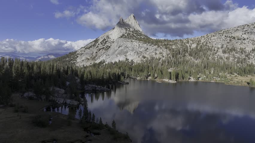 aerial view of natural landscape of yosemite national park,CA,United States