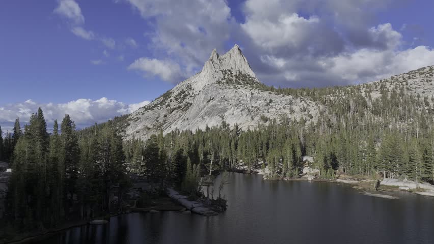 aerial view of natural landscape of yosemite national park,CA,United States