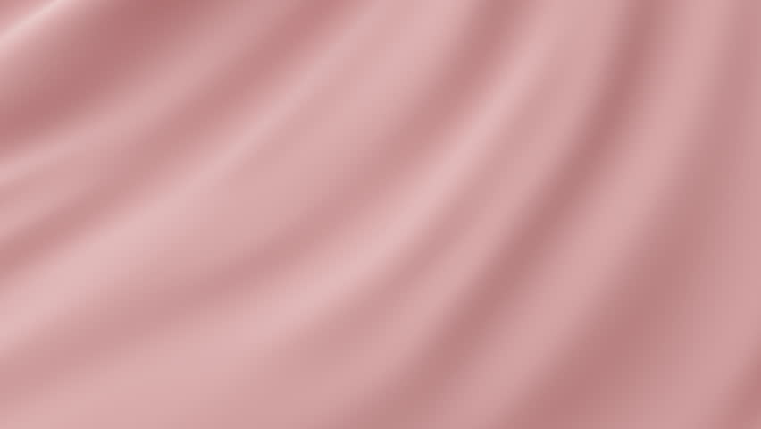 Soft red pink pastel silk fabric background 3d animation elegant wave cloth satin liquid motion wavy texture smooth textile drapery surface harmony delicate curves gentle movement. 3D Illustration