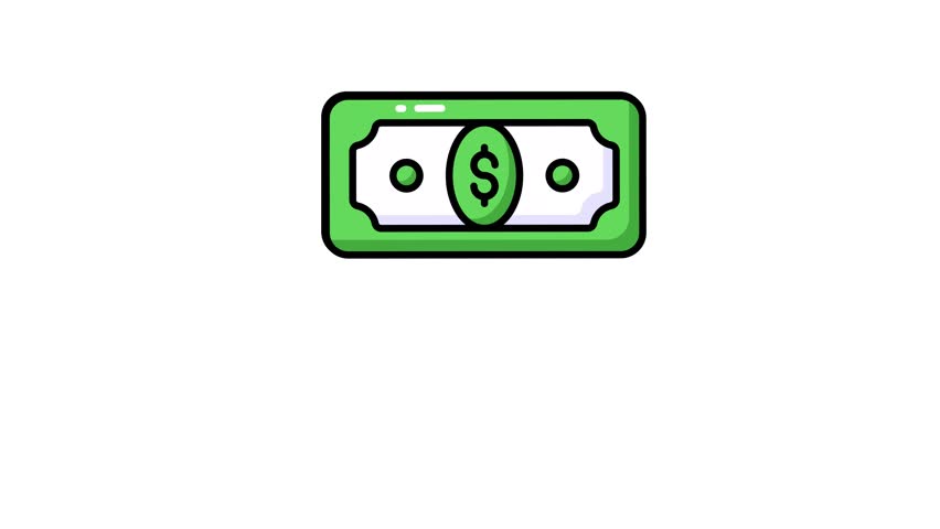 An icon animation of paper currency in modern style, well designed animated vector of banknotes