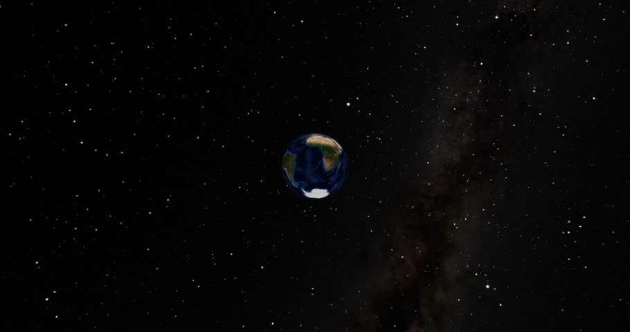 Tasmania on Globe. Zoom into the island with Earth spinning in space. High detail physical world map with Tasmania on it. Elements of this image furnished by NASA.