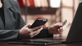 Woman entering card details on mobile phone during online transaction. Concept fintech, digital wallet and secure payment system.
 - Powered by Shutterstock - Get 15% off with code: PIKWIZARD15