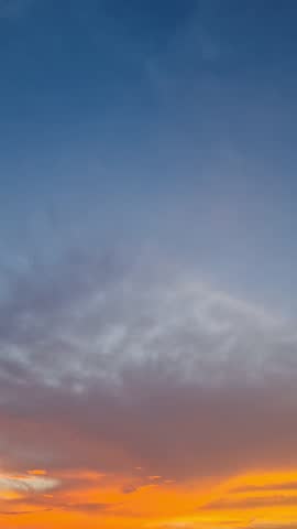 Beautiful Dusk Sky View with Crescent Moon and Flying Birds
