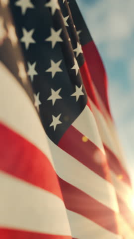 The American flag flies in mourning on Memorial Day