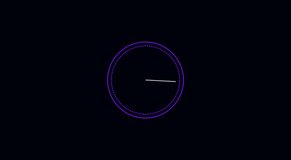 Minimalist neon clock timer interface animation for digital ui animation - Powered by Shutterstock - Get 15% off with code: PIKWIZARD15