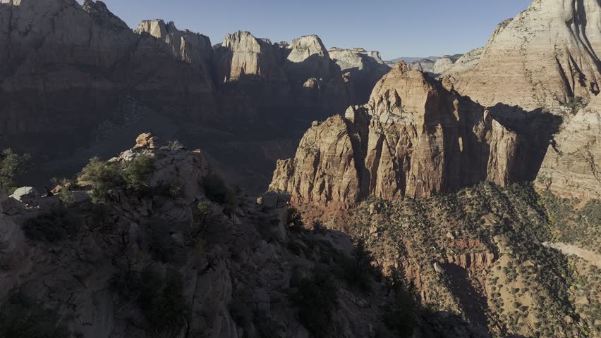 aerial view of Zion national park Utah, USA