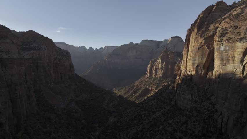 aerial view of Zion national park Utah, USA
