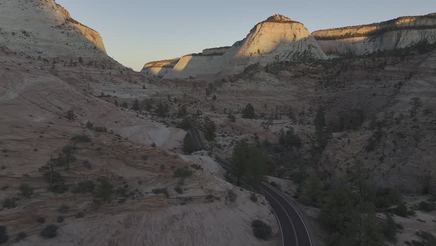 aerial view of Zion national park Utah, USA