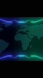 Global data flow features neon light trails over world map. Data flow visualizes technology and connectivity. Data flow enhances visuals with modern global design. - Powered by Shutterstock - Get 15% off with code: PIKWIZARD15