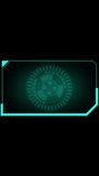 Holographic interface features circular display with borders. Holographic interface visualizes technology and sci-fi. Holographic interface enhances visuals with modern design. - Powered by Shutterstock - Get 15% off with code: PIKWIZARD15