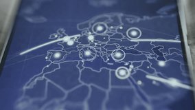 Digital representation of data flow within Europe, strategic connections and data nodes - Powered by Shutterstock - Get 15% off with code: PIKWIZARD15