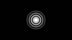 Abstract concentric circles pulsing animation, monochrome motion background - Powered by Shutterstock - Get 15% off with code: PIKWIZARD15
