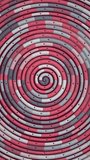 A close-up, abstract view of a swirling pattern with alternating bands of red, gray, and white, accented by small dark dots. - Powered by Shutterstock - Get 15% off with code: PIKWIZARD15
