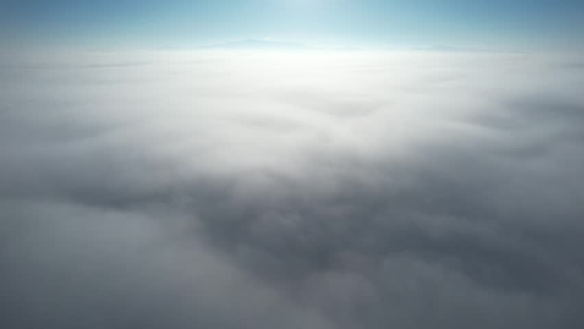 4k aerial vermont mountains amongst the fog