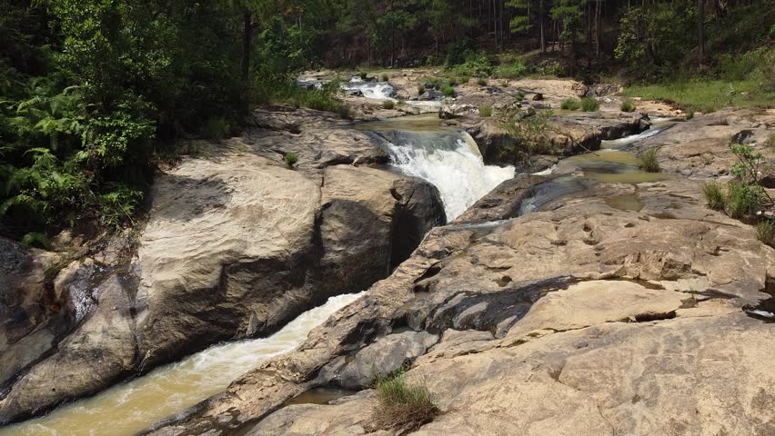 Natural flowing water in Da Lat