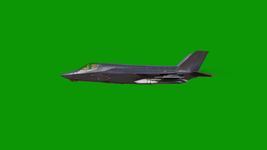Fighter jet flying at high speed, ideal for thrilling action scenes with dynamic camera angles.