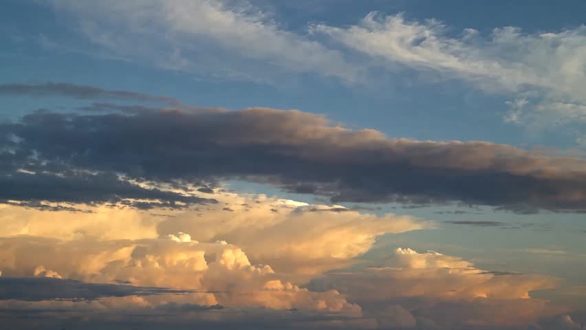 Dramatic Cloudscape During Sunset Sky
