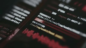 System interface indicating an active data encryption process - Powered by Shutterstock - Get 15% off with code: PIKWIZARD15