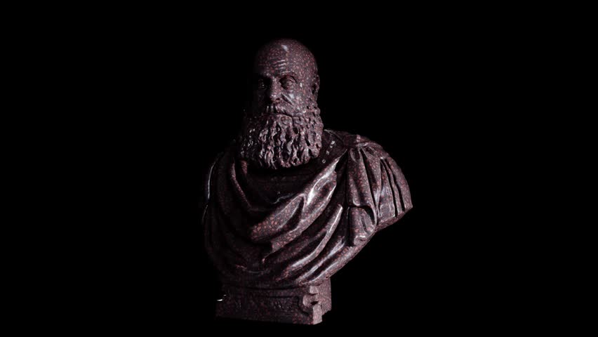 Renaissance Bust of Bust of Marcantonio Ruzzini Dark Background