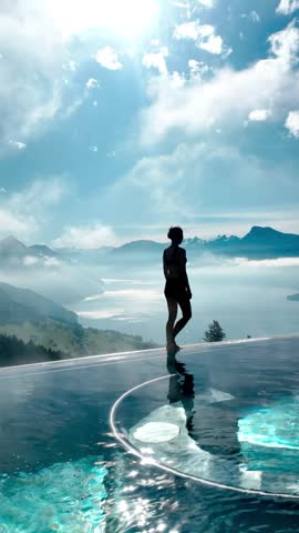 The beautiful Lake Lucerne and mountains of Switzerland