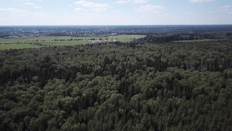 Smooth Forward Aerial over Dense Forest toward