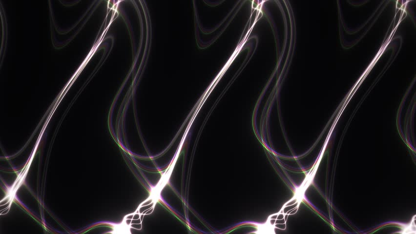 Lightning strikes on a black background