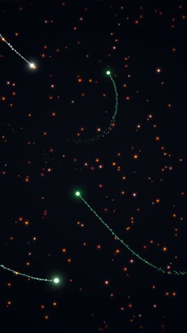 A mesmerizing view of the night sky filled with countless stars and visible constellations, with streaks of shooting stars illuminating the darkness.