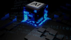 AI processor microchip on motherboard with digital source code lines. - Powered by Shutterstock - Get 15% off with code: PIKWIZARD15