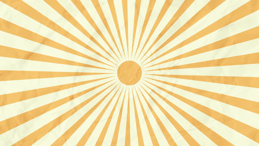 Vintage yellow sunburst background with retro rays