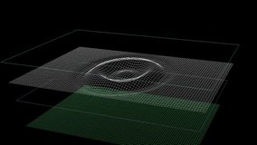 Futuristic wireframe wave grid flowing across digital landscape 
Abstract mesh surface animation with Dynamic topology grid creating modern cyber wave visualization - Powered by Shutterstock - Get 15% off with code: PIKWIZARD15