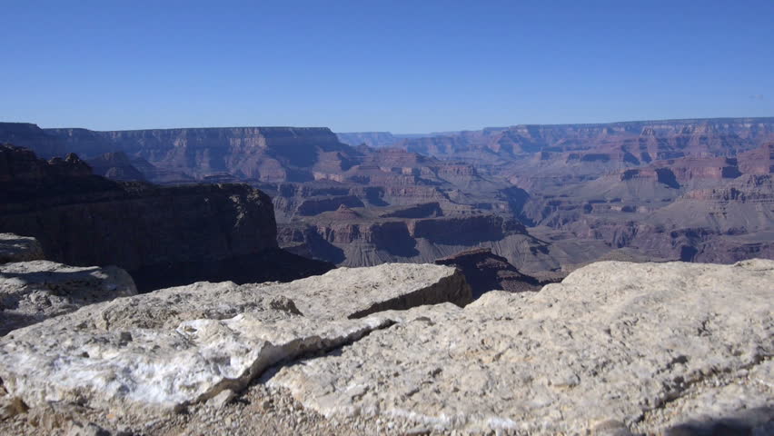 AERIAL: Flying over the cliffs of Grand canyon