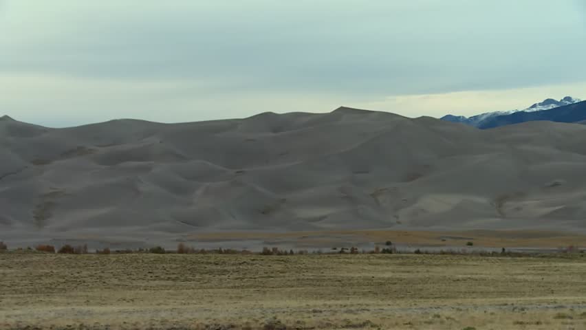 Great Sand Dunes National Park with the Sangre de Cristo Mountains in Colorado, USA