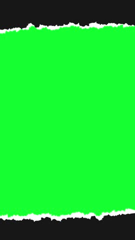 Ripped Paper Frame Green Screen Video