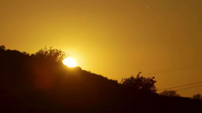 Golden Sunset going over the mountain