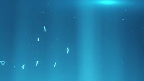 3D documents and digital screens in a glowing cloud wrapped in wireframe network lines on dark blue background with floating data particles. Ideal for cloud storage, document management, and data - Powered by Shutterstock - Get 15% off with code: PIKWIZARD15