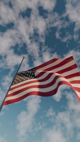 Flag at Half Mast Honoring Veterans and Fallen Soldiers