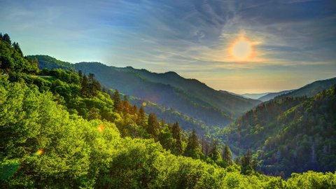 Newfound Gap in the Great Smoky Mountains, Tennessee, USA.