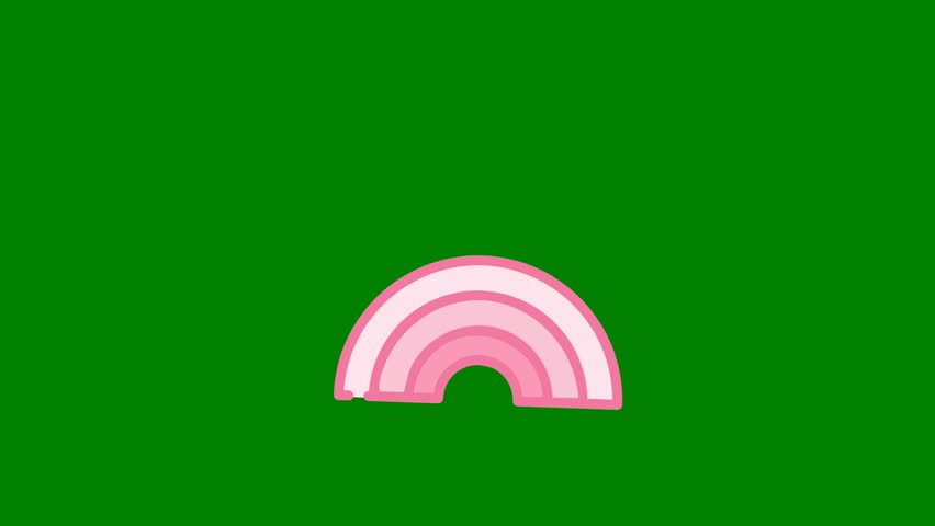 pink rainbow green background heart unicorn hearts green screen animated chromakey background figure layers emotion illustration composition style design backgrounds