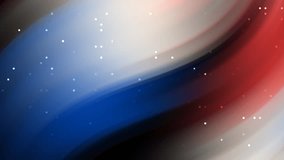 Vivid Abstract Red Blue White Motion With Flowing Ribbons And Starry Particles Dynamic Visuals - Powered by Shutterstock - Get 15% off with code: PIKWIZARD15